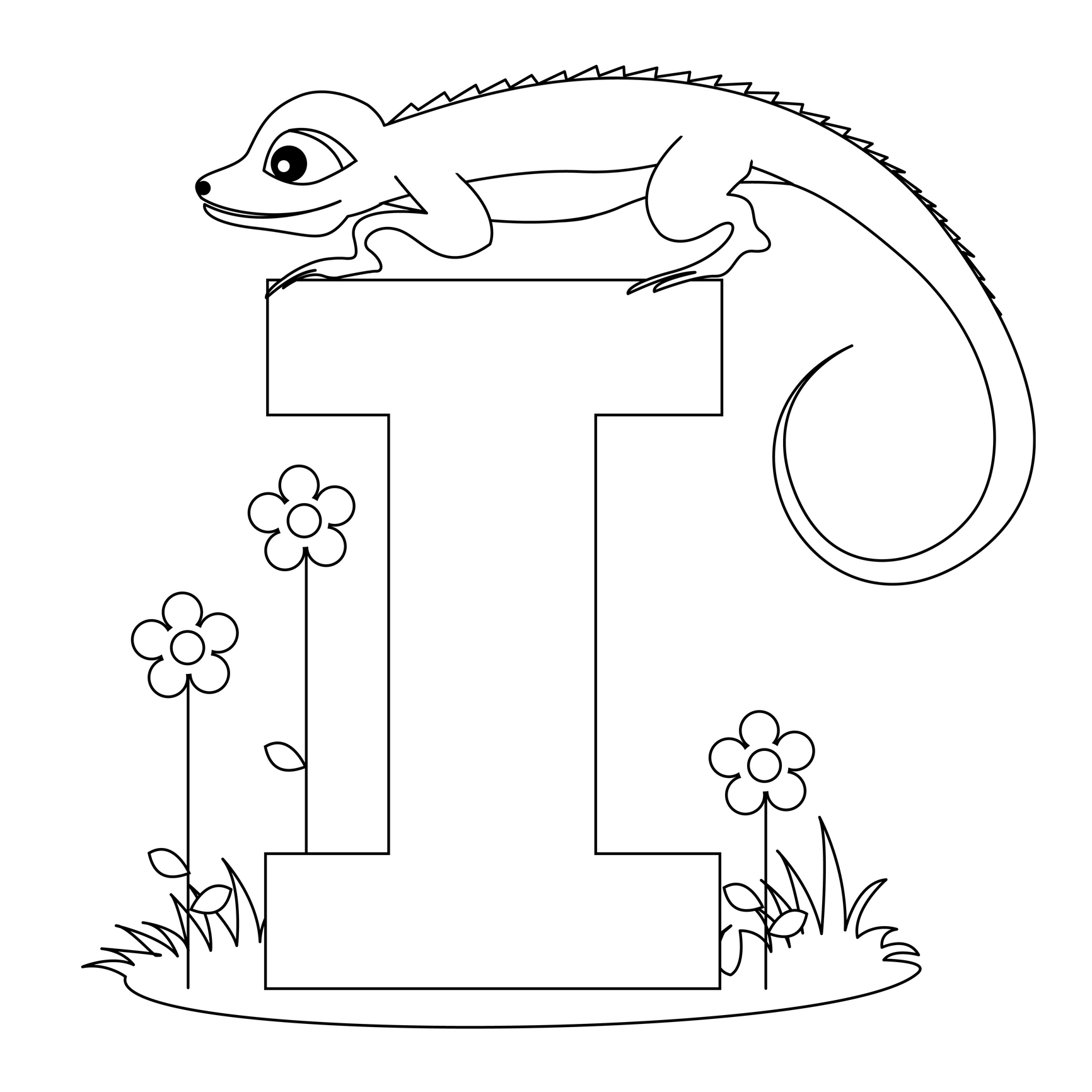 color by alphabet coloring pages
