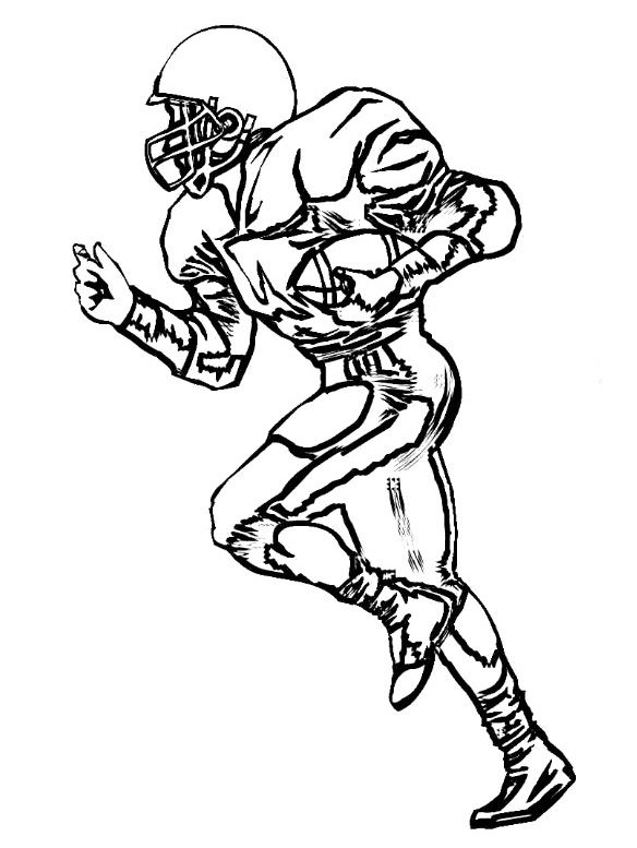 coloring football pages