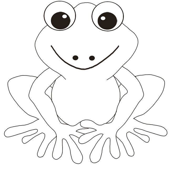 coloring frog pages