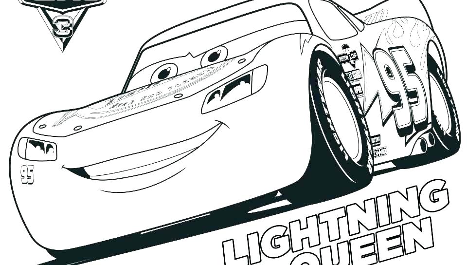 coloring page of lightning mcqueen