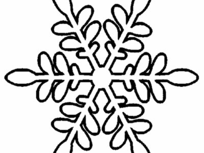 coloring page of snowflake