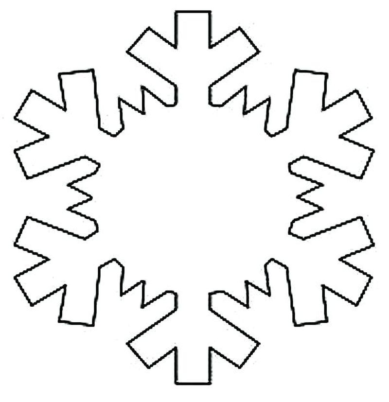 coloring page snowflake