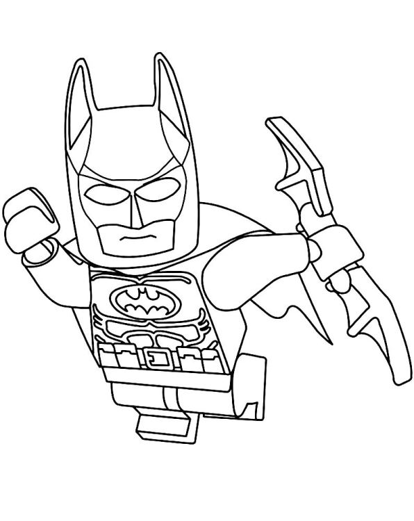 coloring pages batman lego