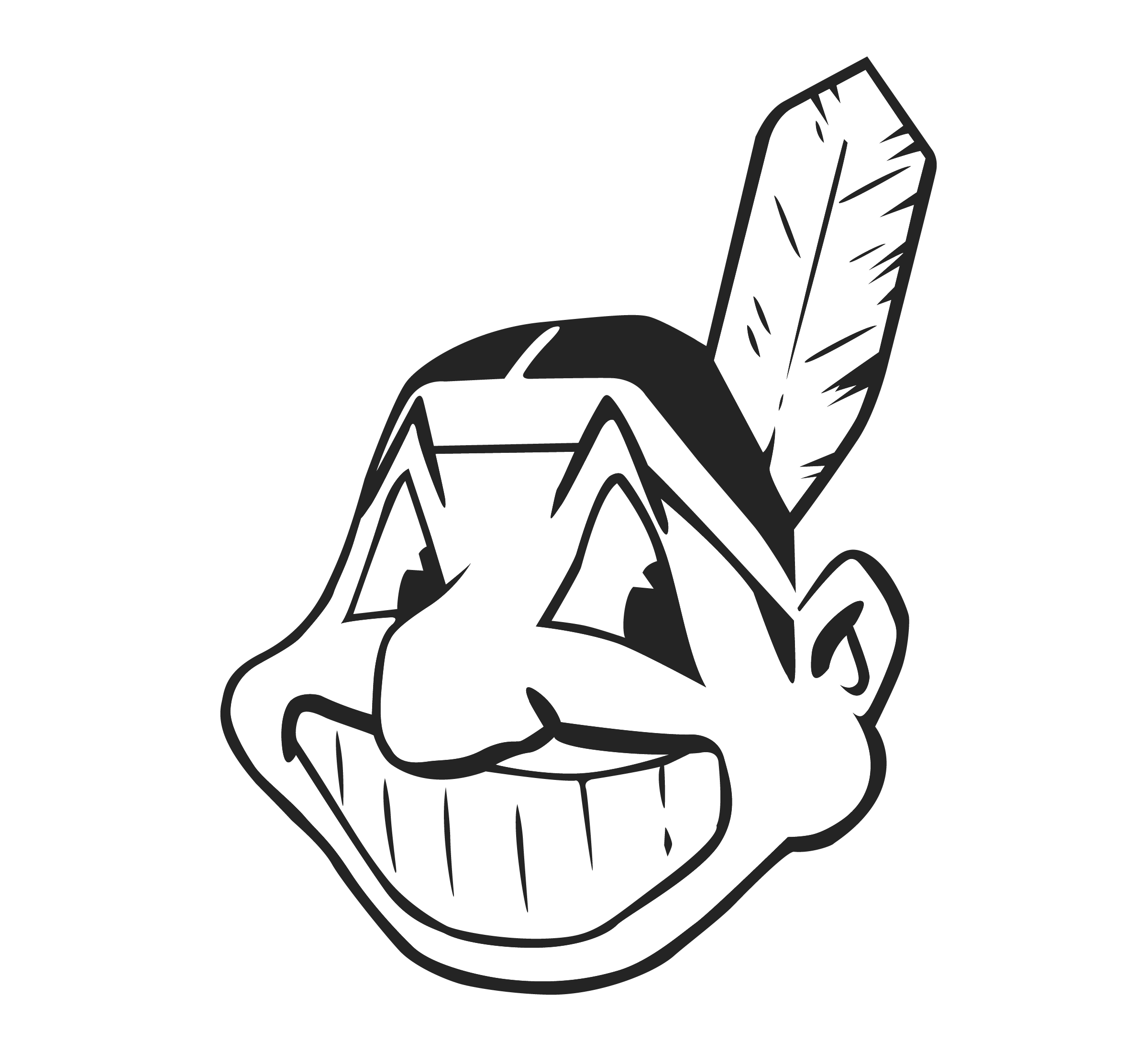 coloring pages cleveland indians