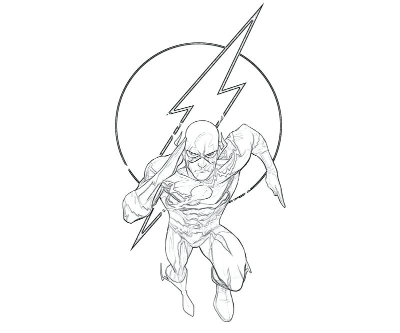 flash logo coloring pages