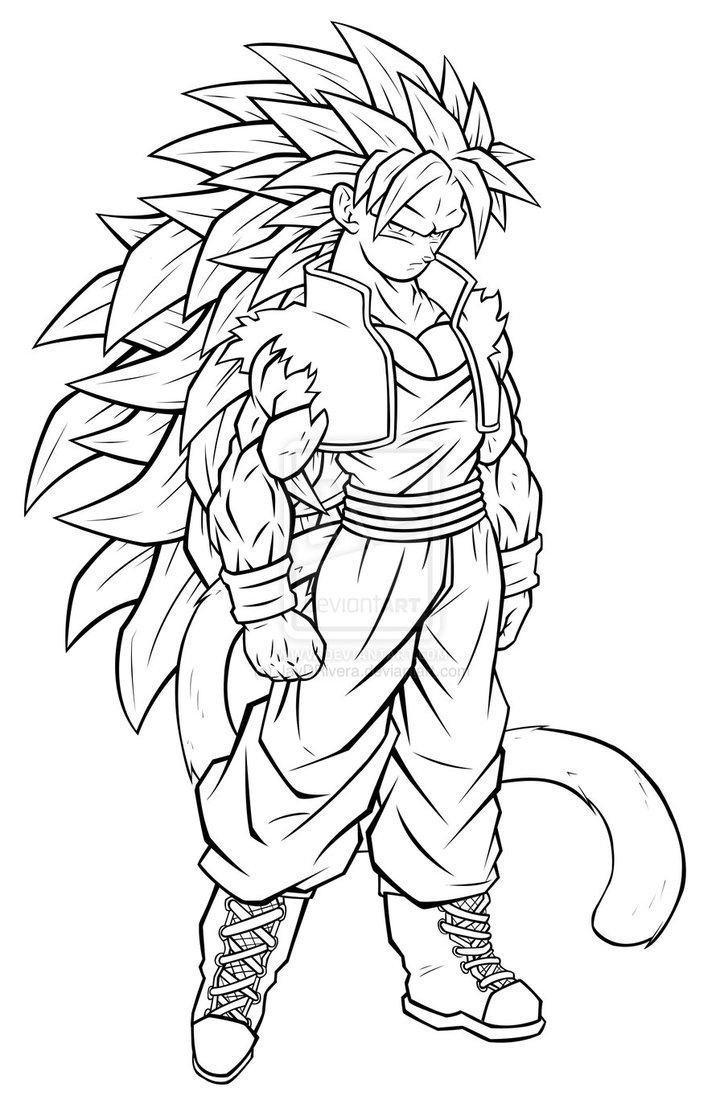 Dragon Ball Z Gogeta Coloring Pages - Free Printable for Kids