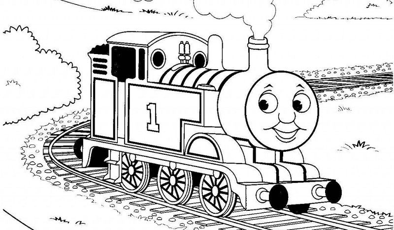 thomas the train birthday coloring pages