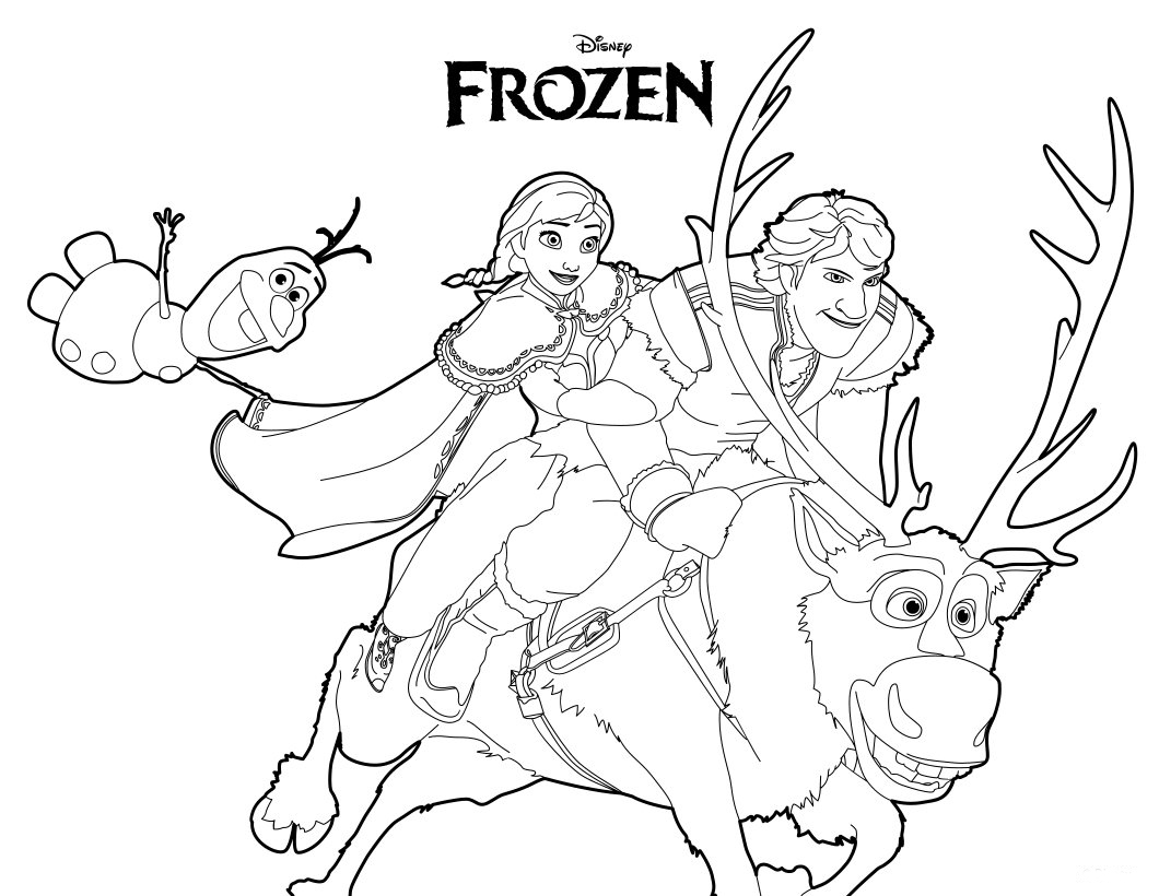 coloring pages frozen