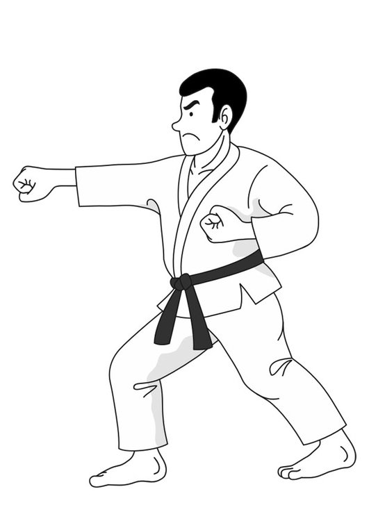 coloring pages judo