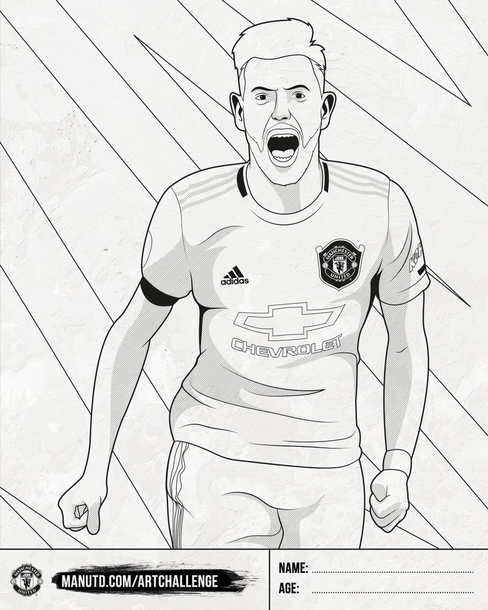 coloring pages manchester united player
