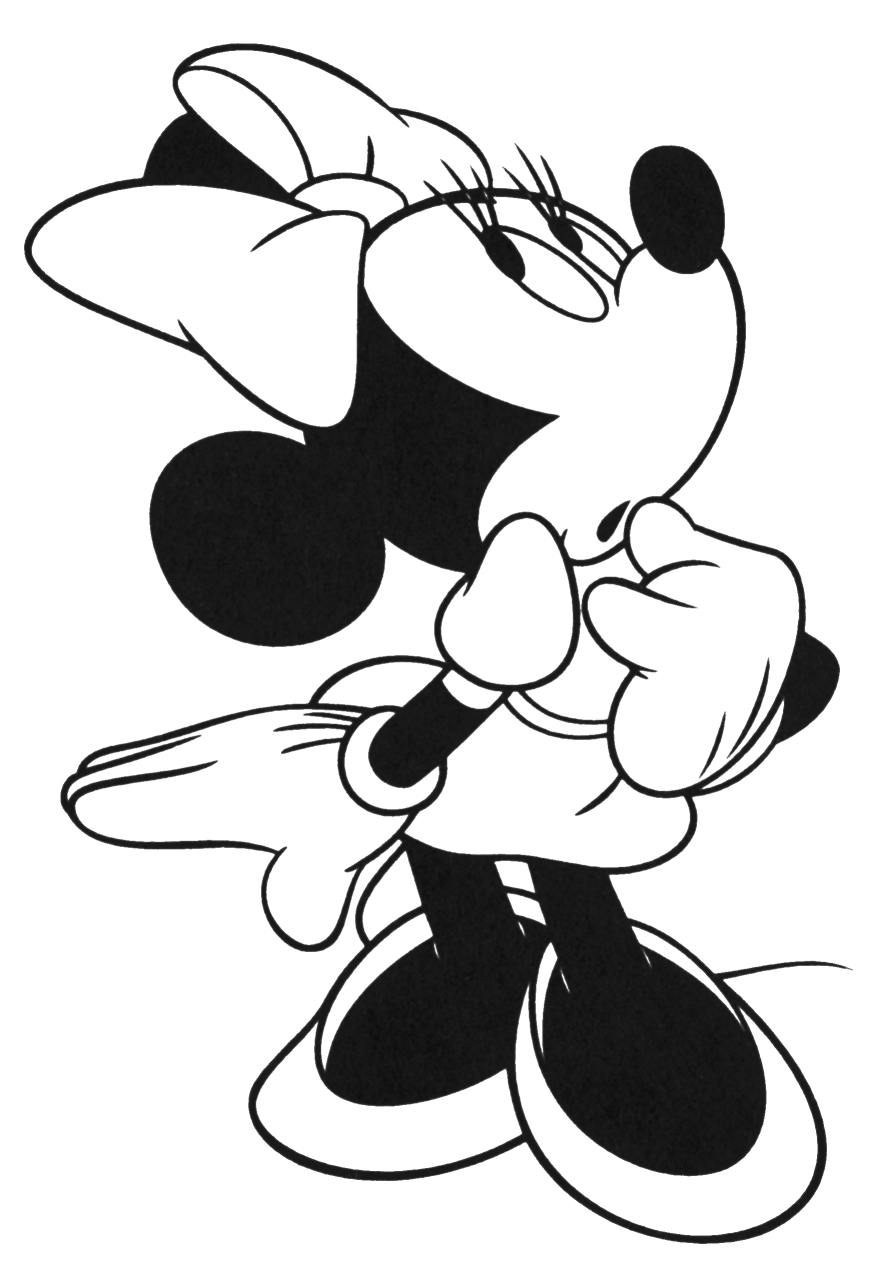coloring pages minnie mouse