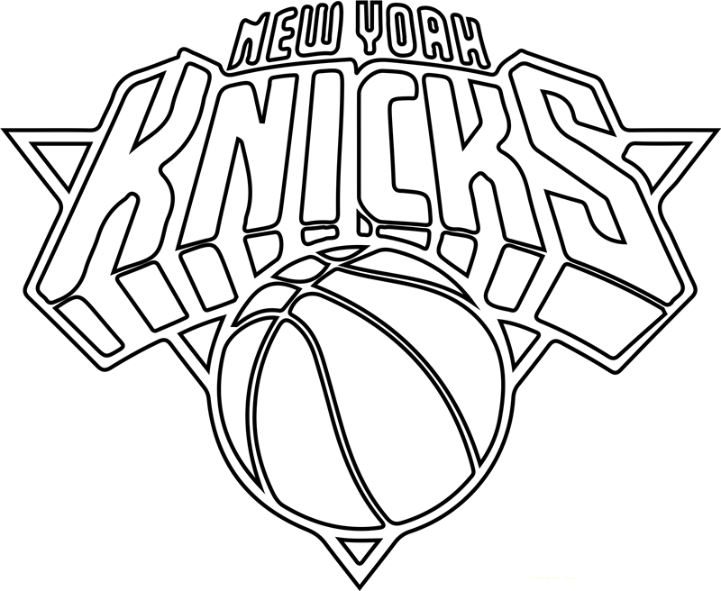 coloring pages new york knicks