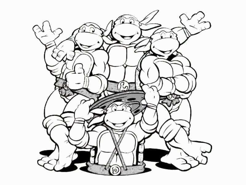 coloring pages ninja turtles