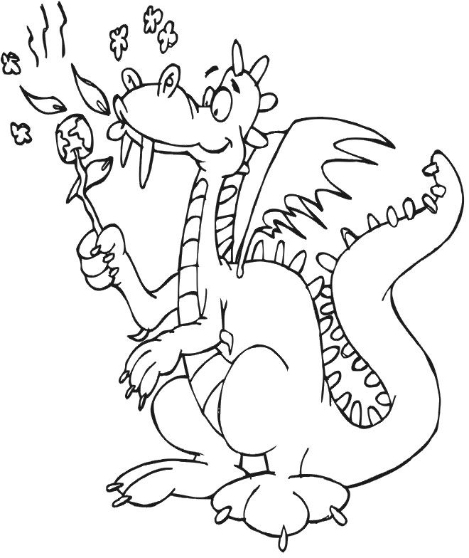 coloring pages of dragon