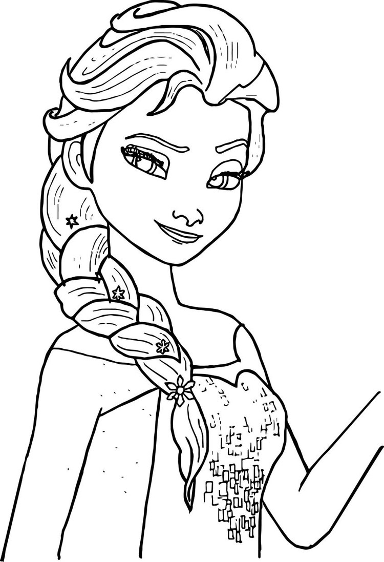 Free Elsa Coloring Pages Printable - Coloringfolder.com