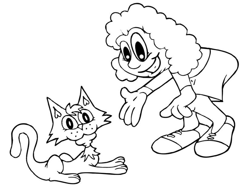 coloring pages of kitten