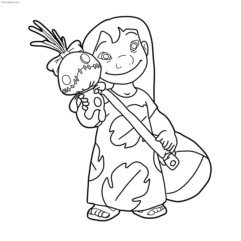 coloring pages of lilo and stitch