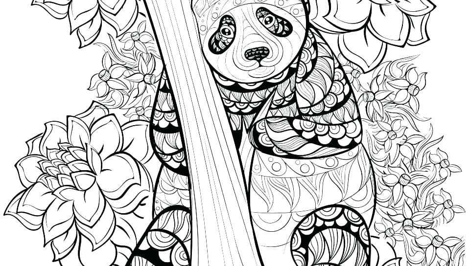 coloring pages panda bear