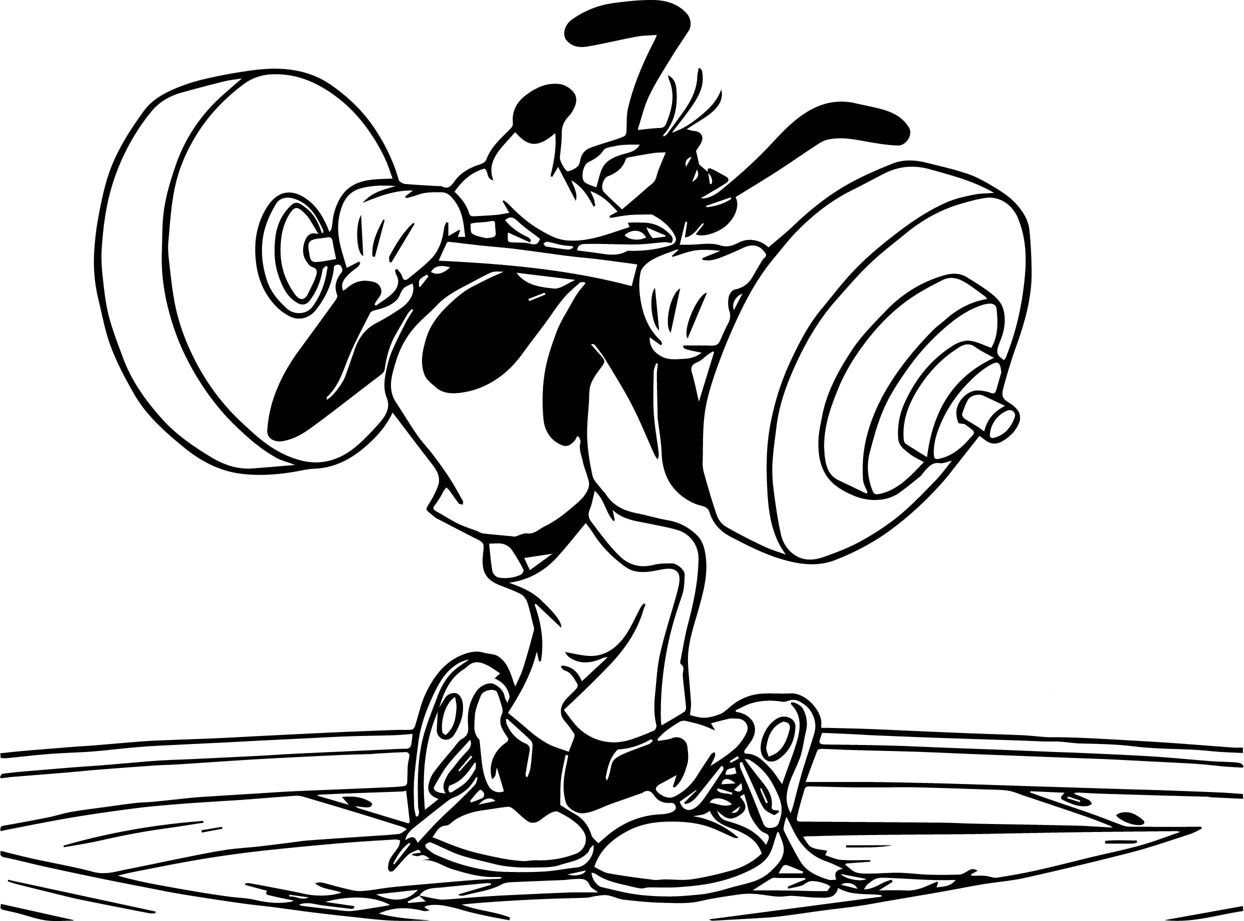 coloring pages weightlifting