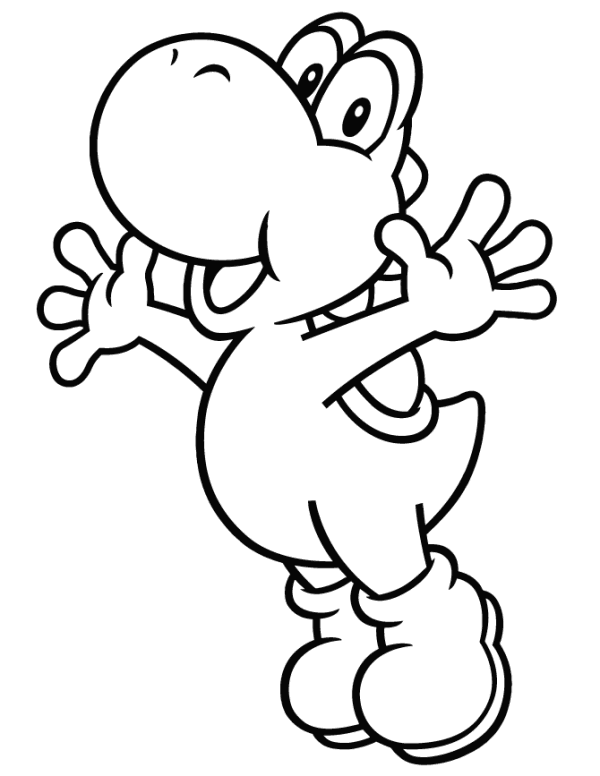 coloring pages yoshi