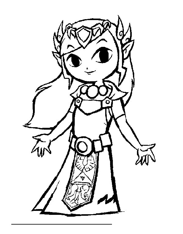 coloring pages zelda