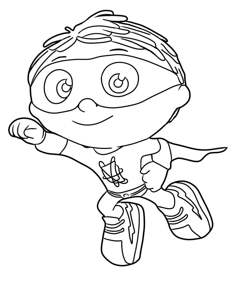 coloring super why fly