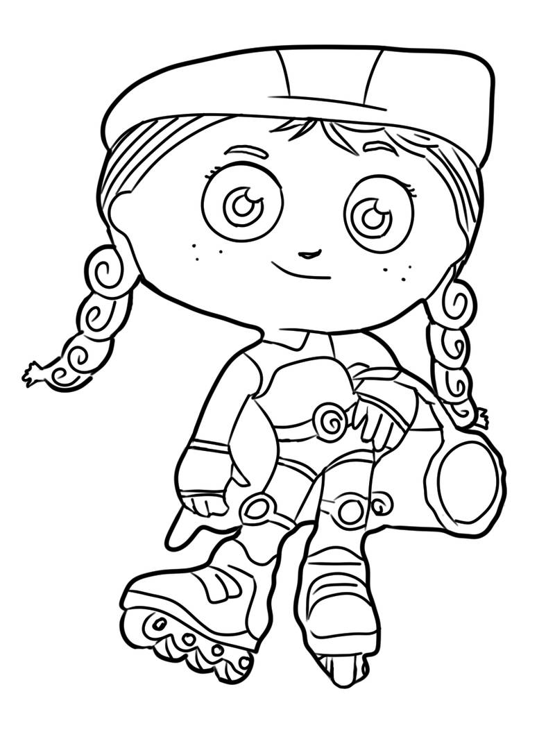 coloring super why wonder red