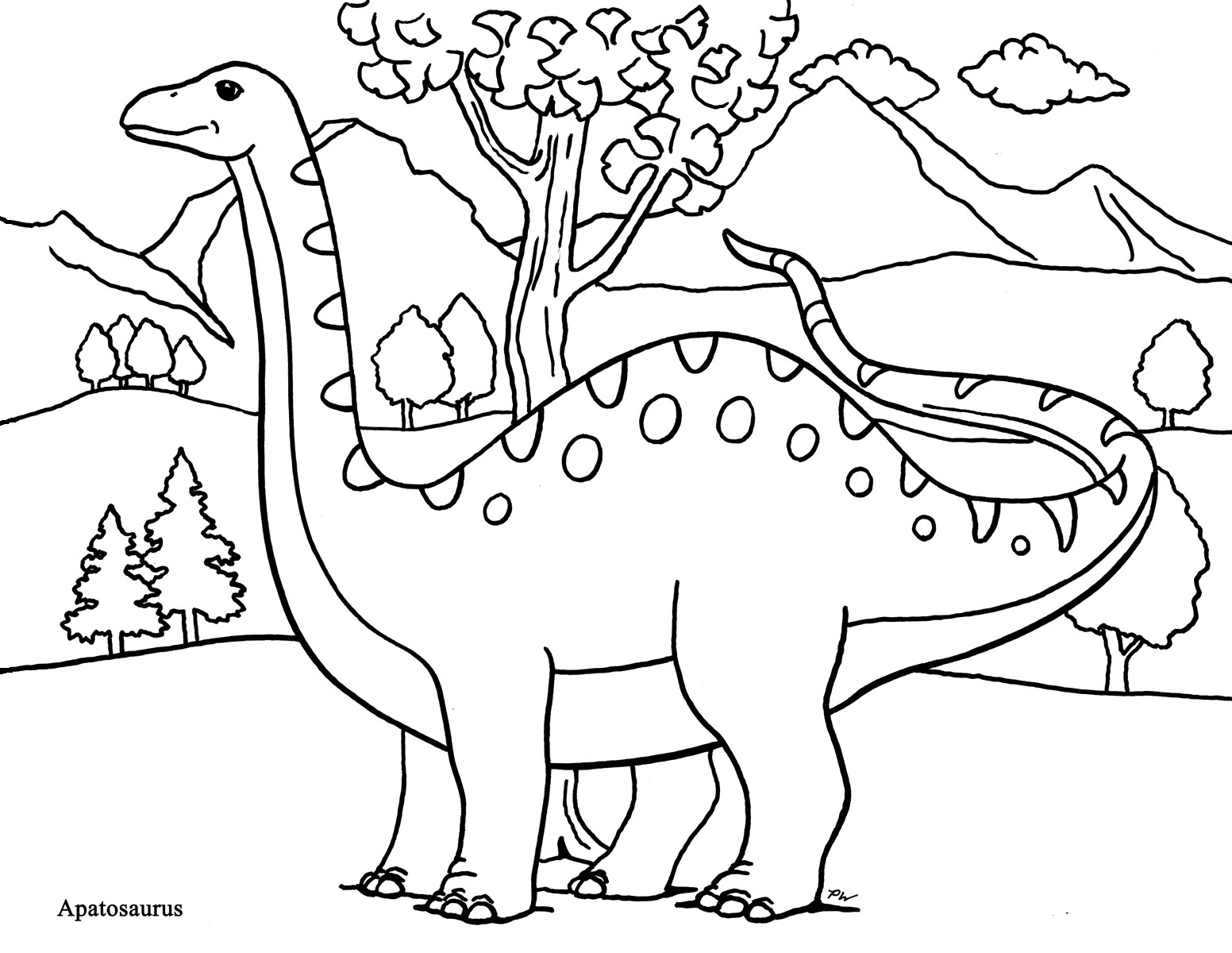 apatosaurus coloring pages printable