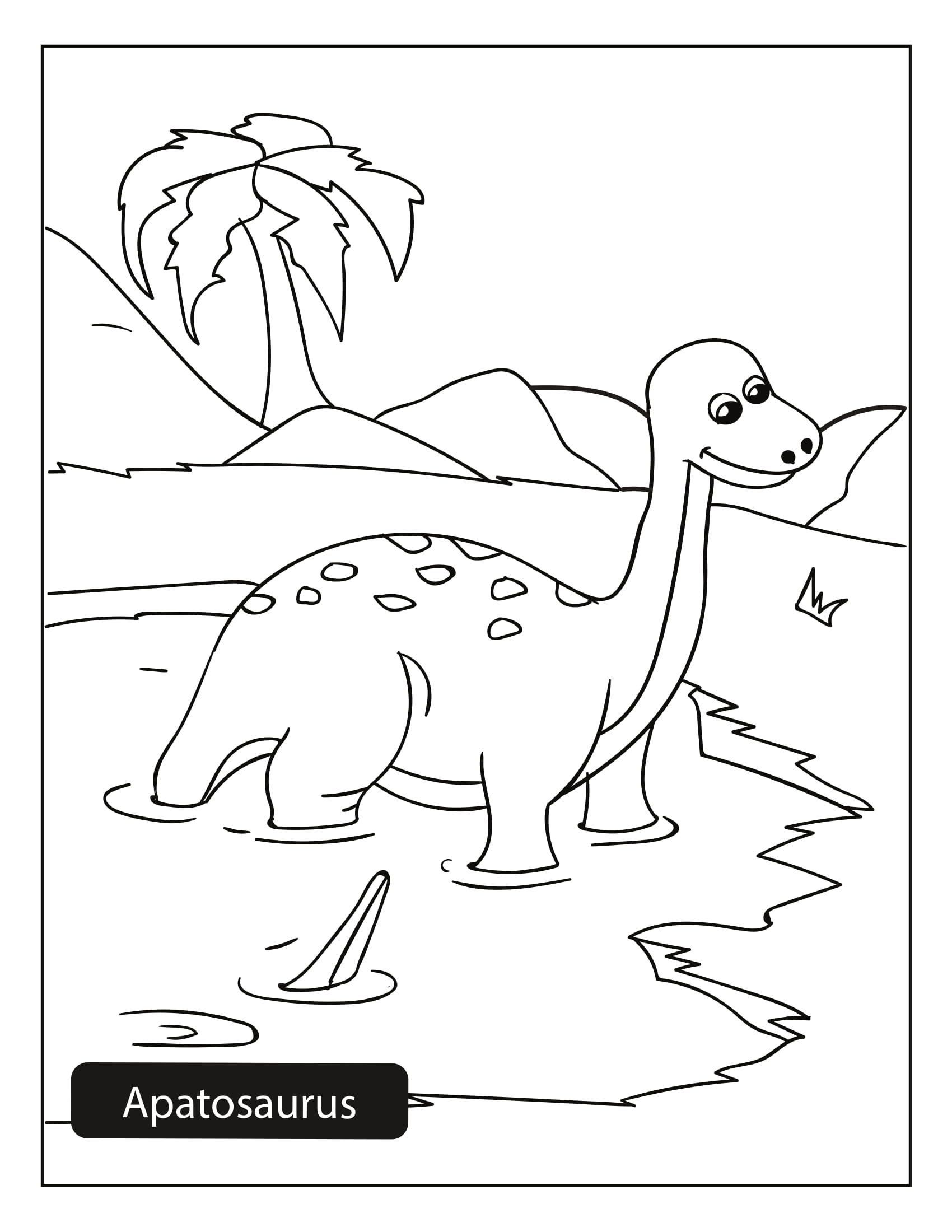 apatosaurus coloring pages to print