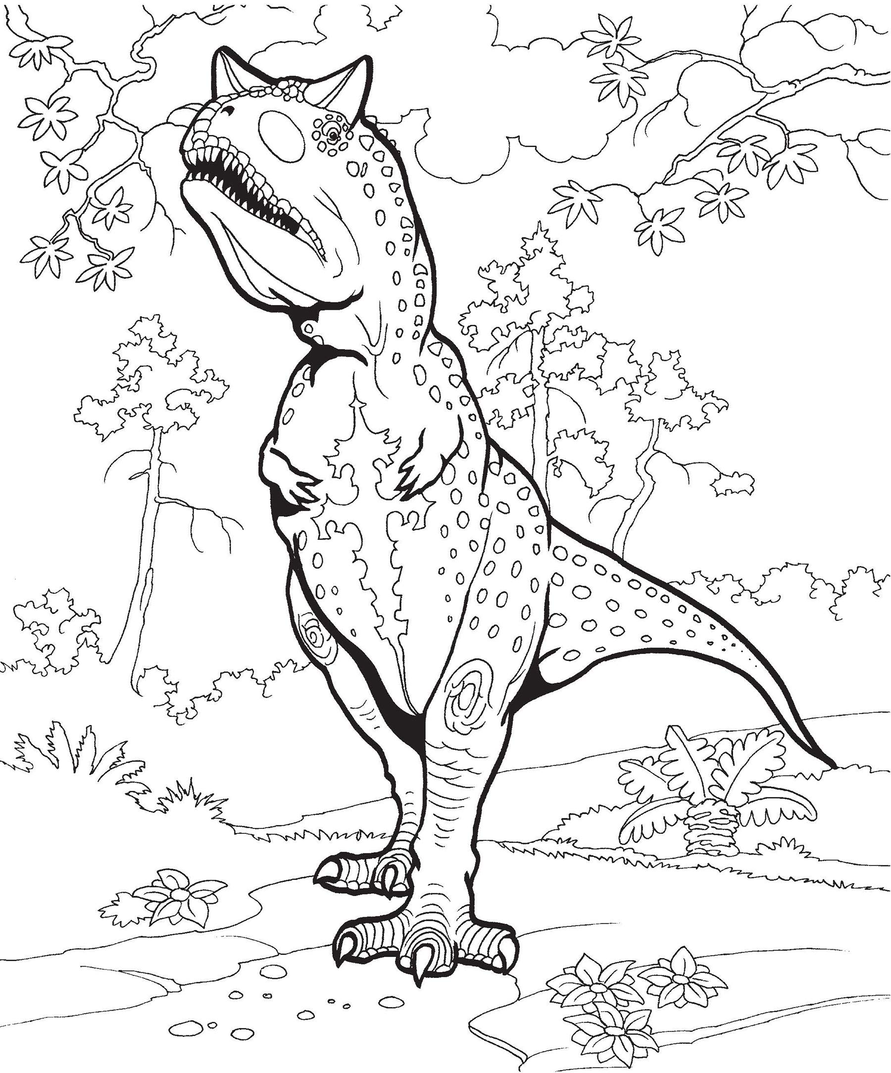 carnotaurus coloring pages
