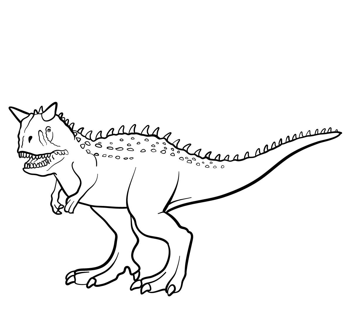 carnotaurus colouring pages