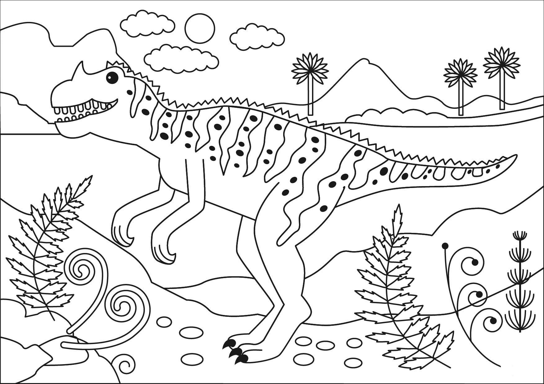 ceratosaurus coloring pages for kids