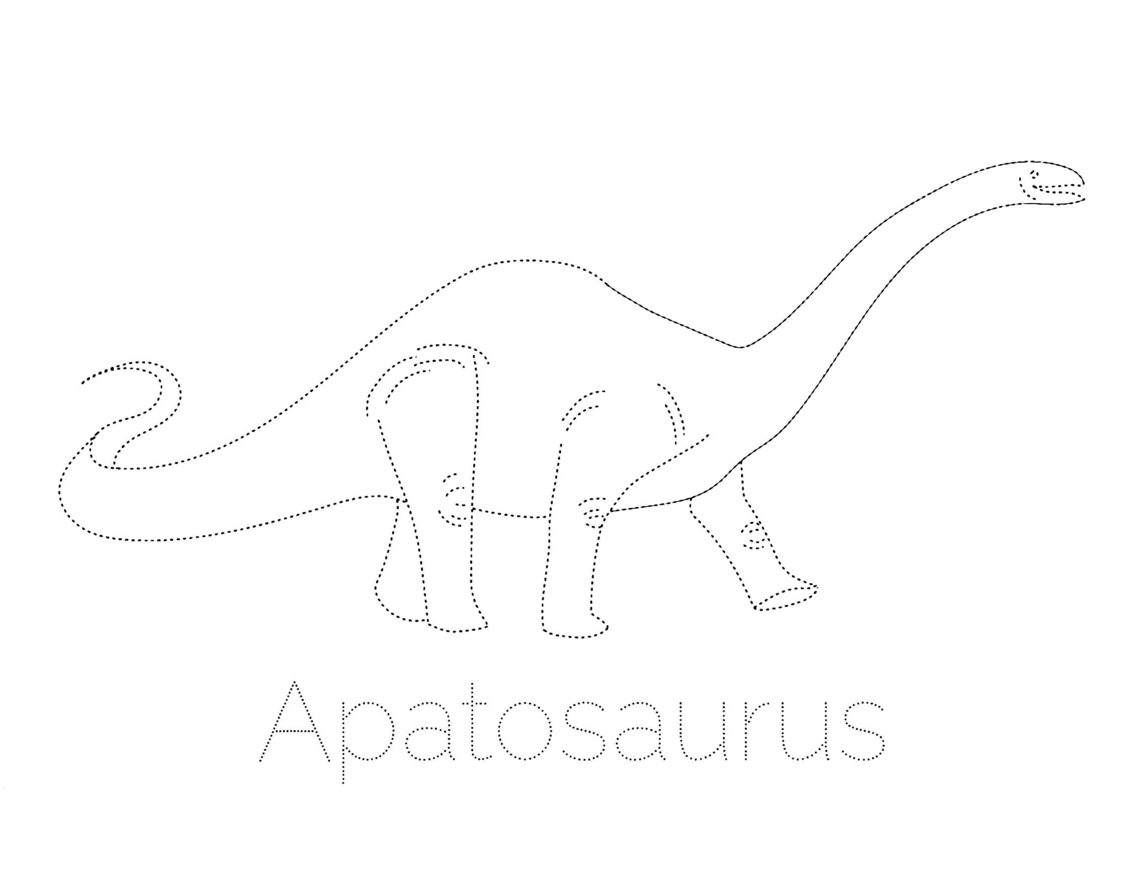 coloring pages apatosaurus