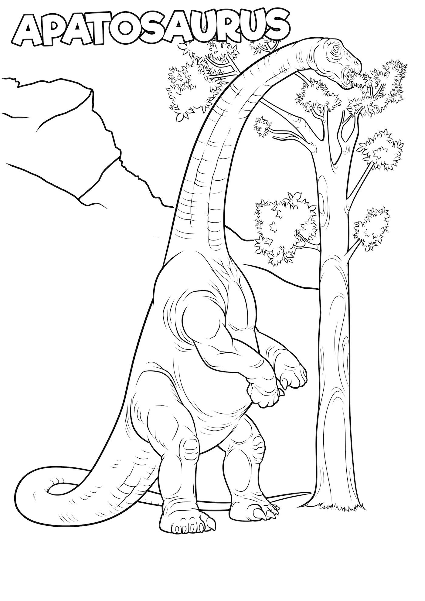 coloring pages of apatosaurus