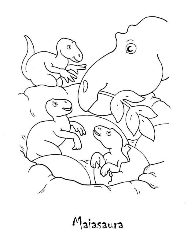 dinosaurs maiasaura coloring pages