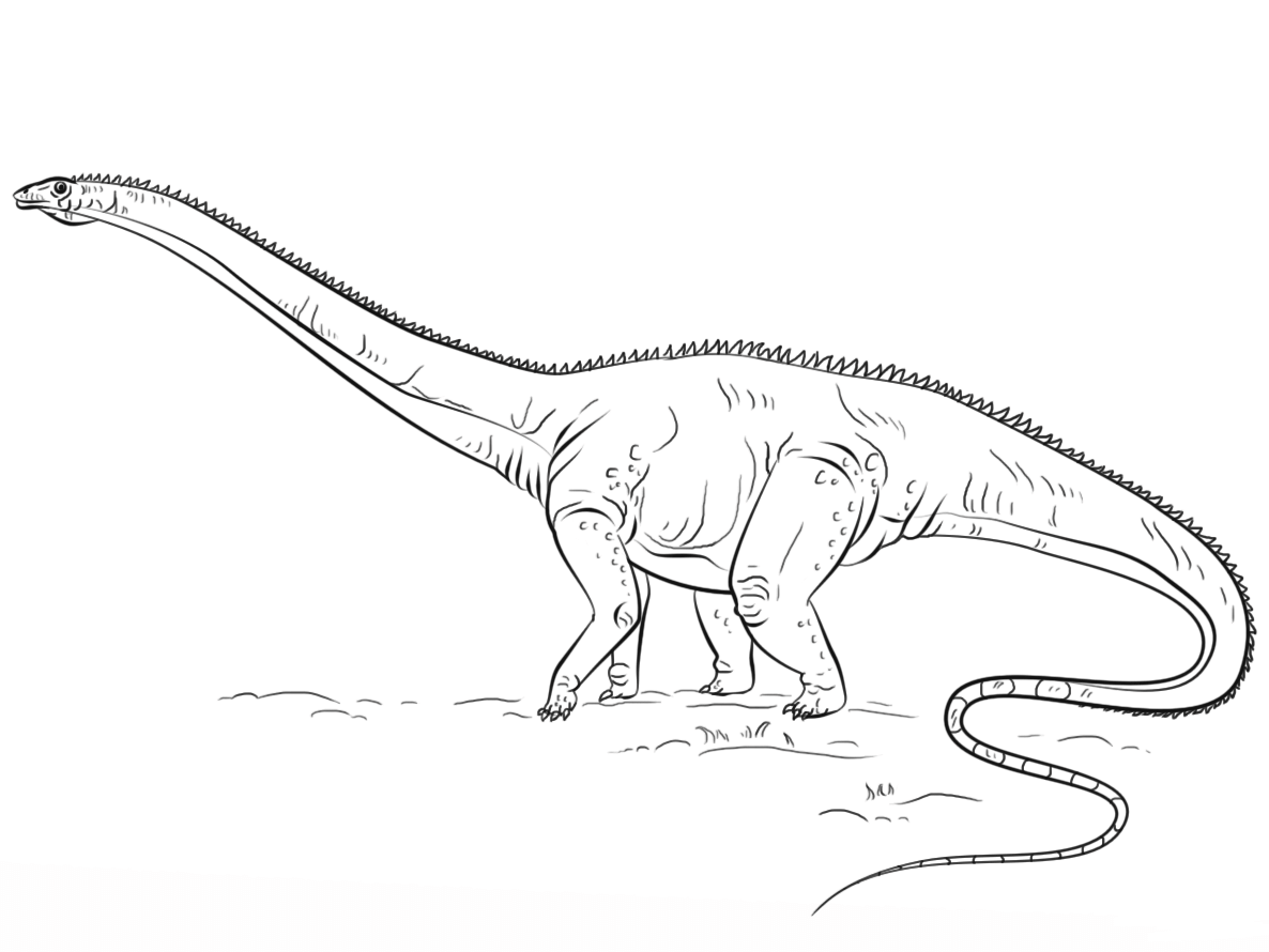 diplodocus coloring pages