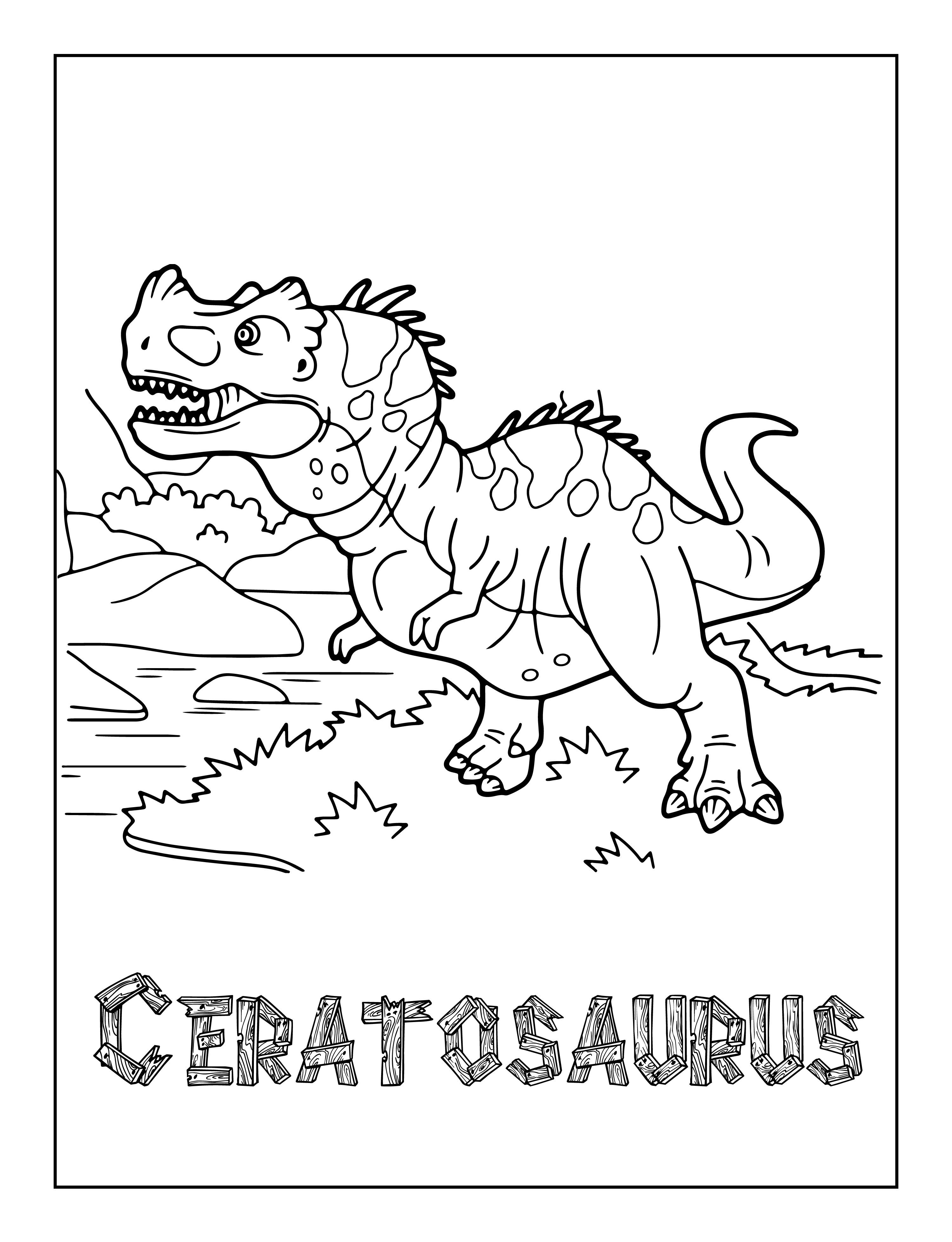free ceratosaurus coloring pages