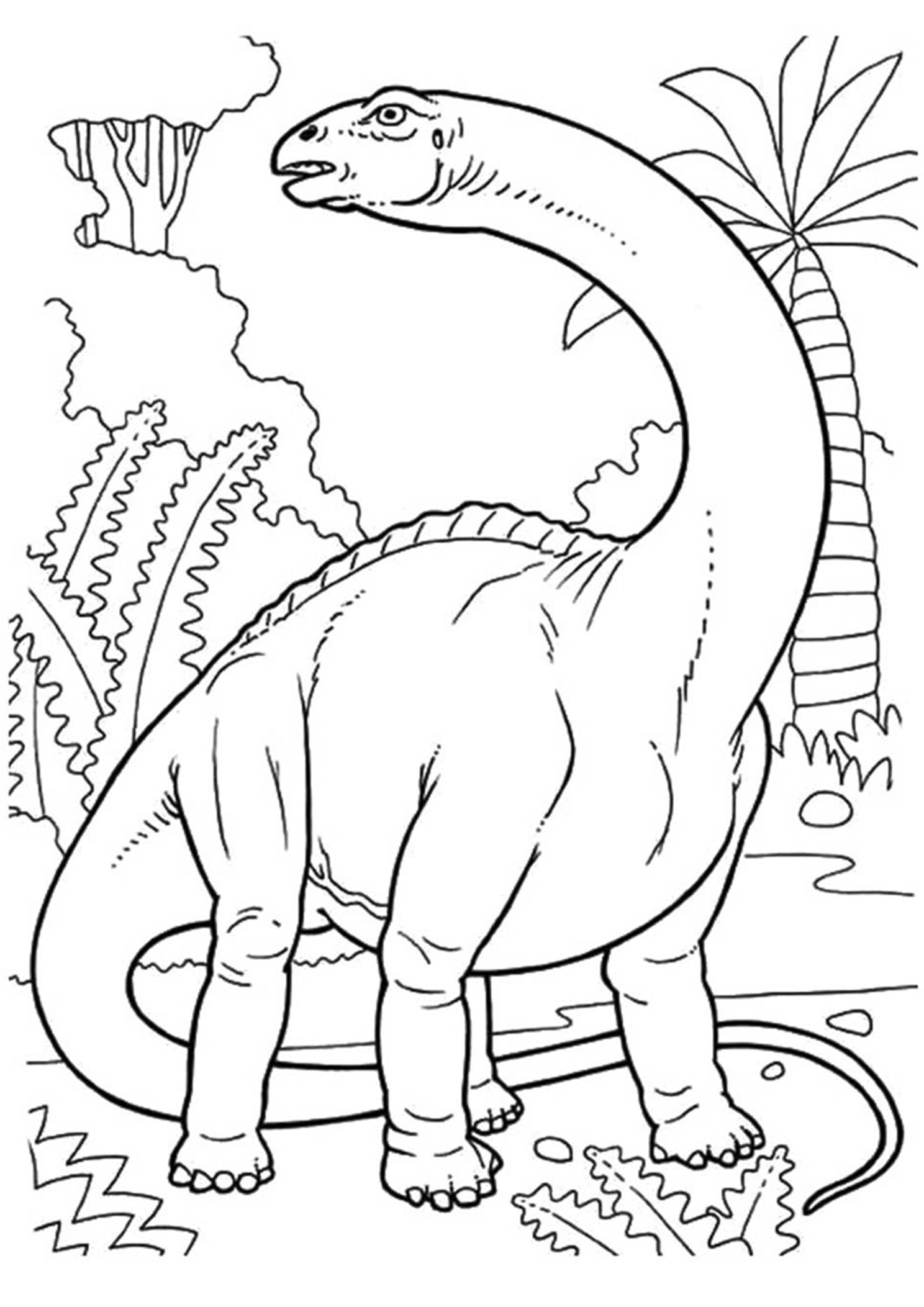 free diplodocus coloring pages