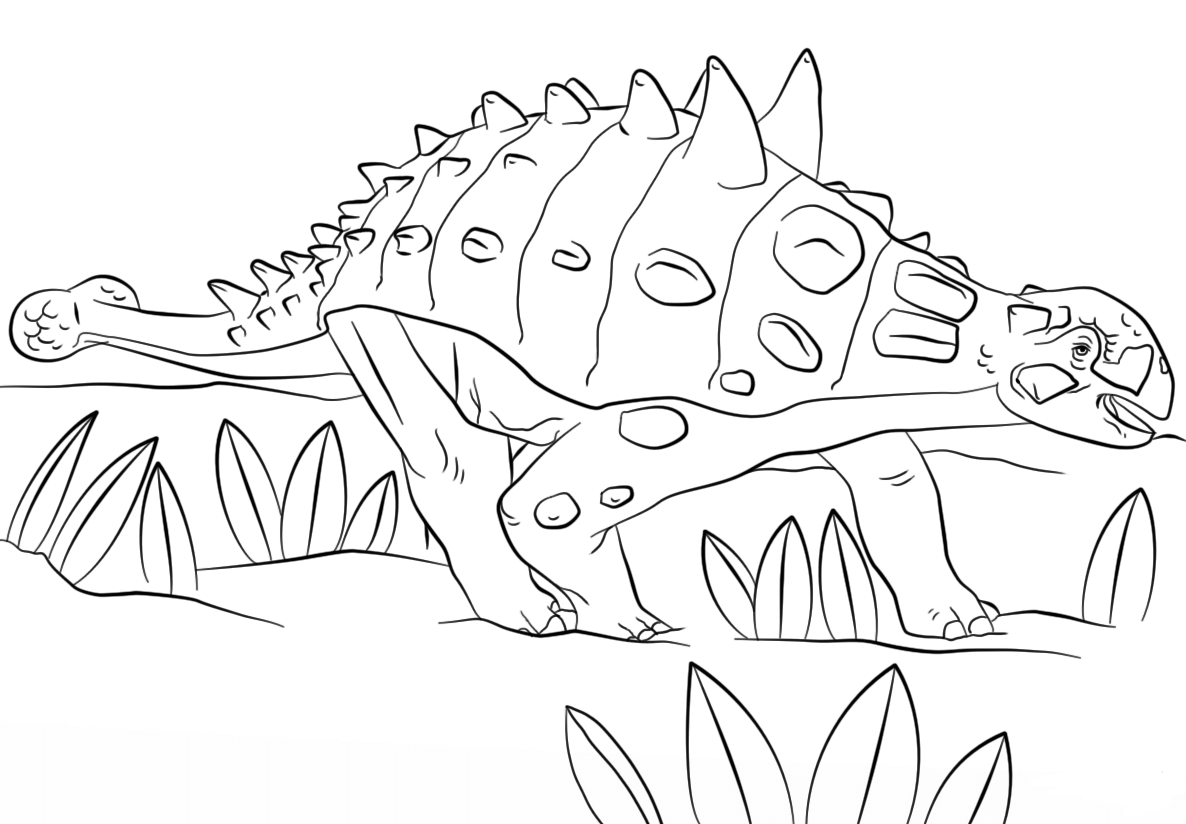 free printable euoplocephalus coloring pages