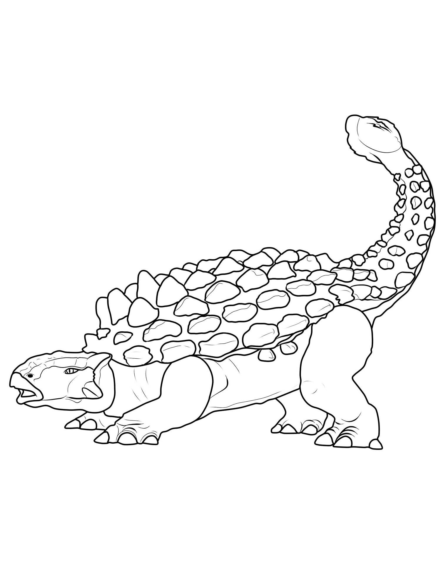 jurassic world ankylosaurus coloring pages