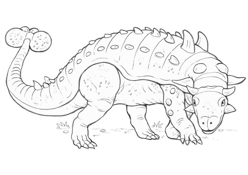 printable euoplocephalus coloring pages