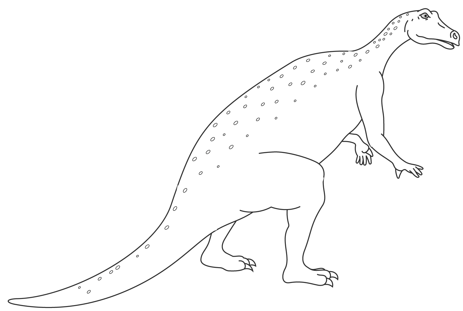 printable iguanodon coloring pages