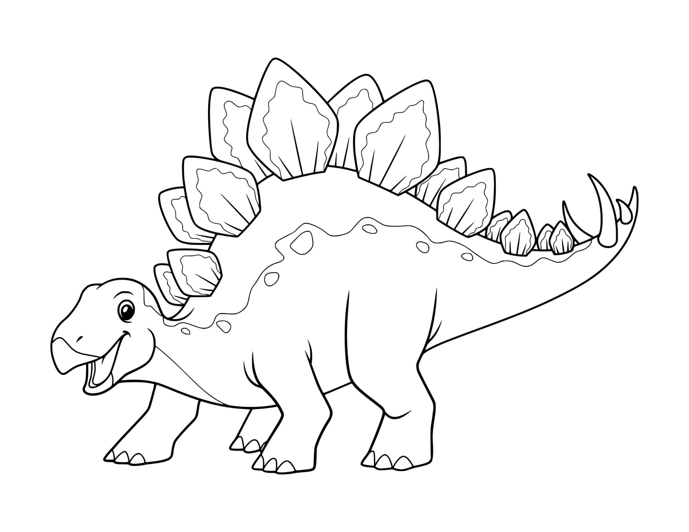 coloring pages of stegosaurus