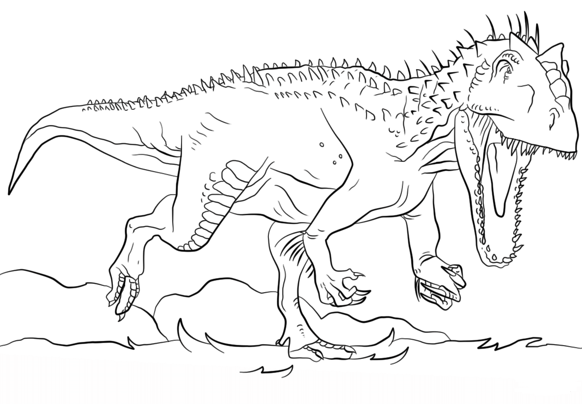 giganotosaurus coloring sheet