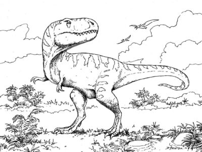 giganotosaurus printable coloring pages