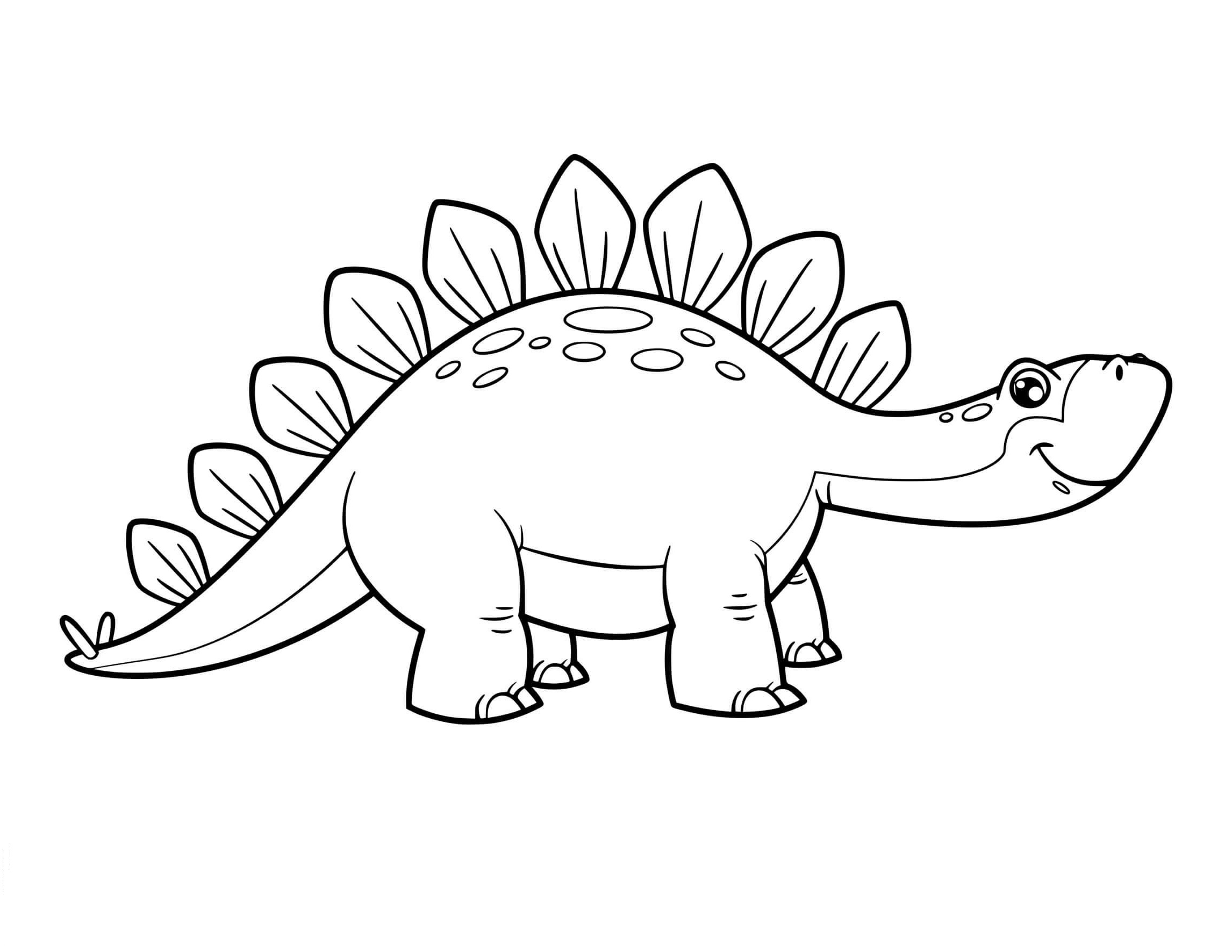 stegosaurus color pages