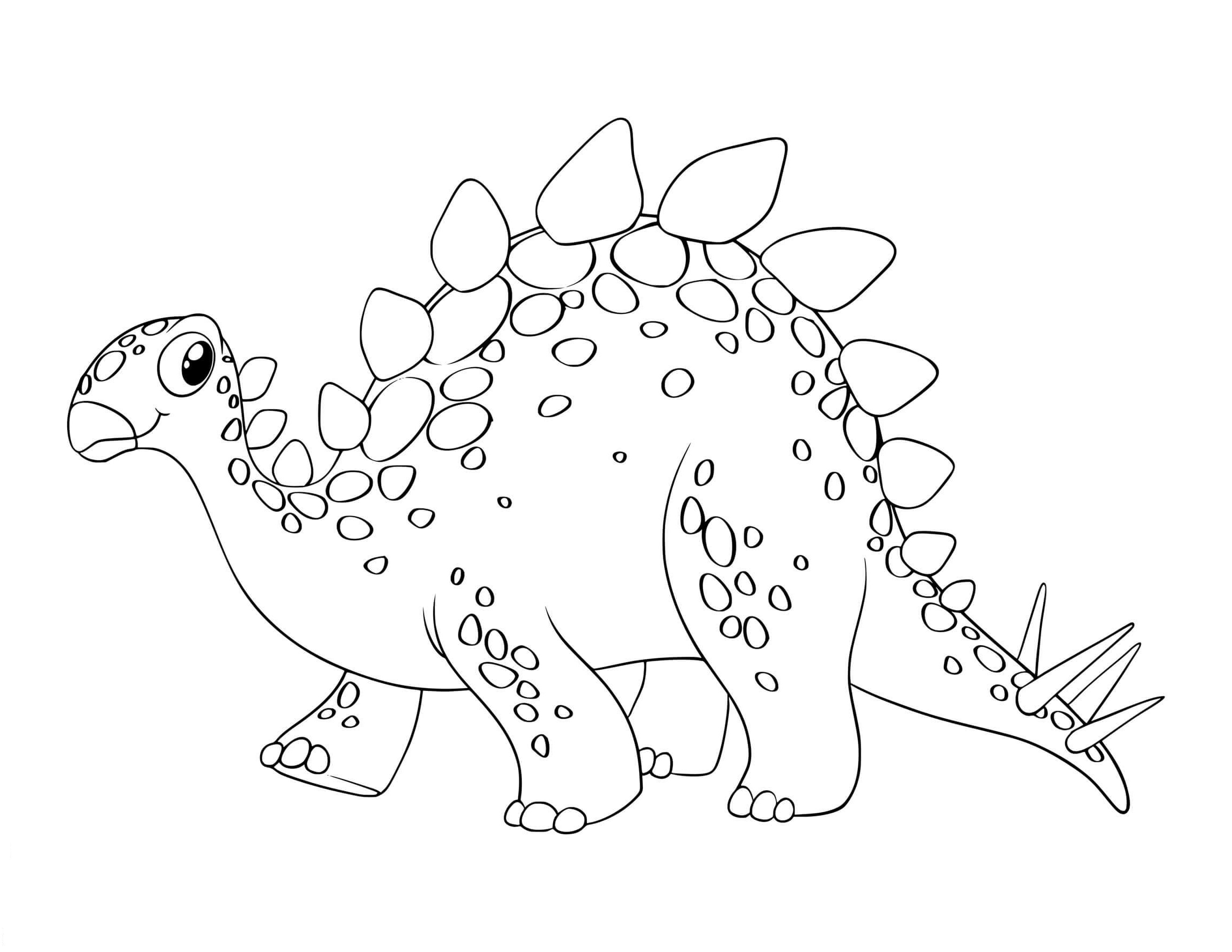 stegosaurus coloring sheet