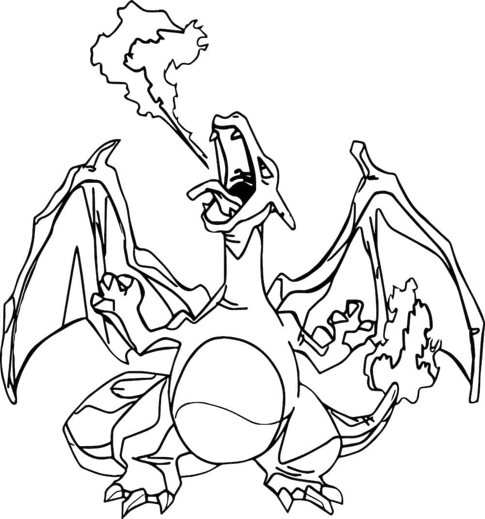 charizard pokemon coloring pages