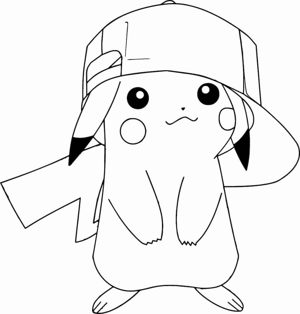 cute pikachu coloring pages
