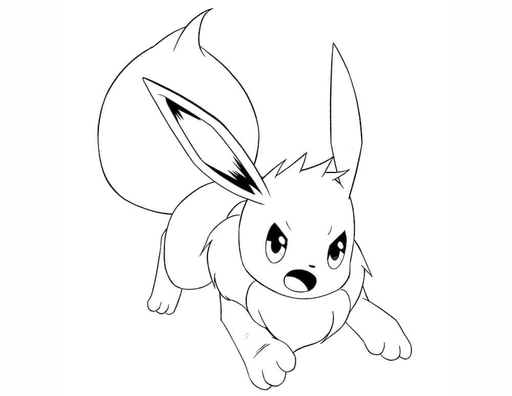 eevee coloring pages